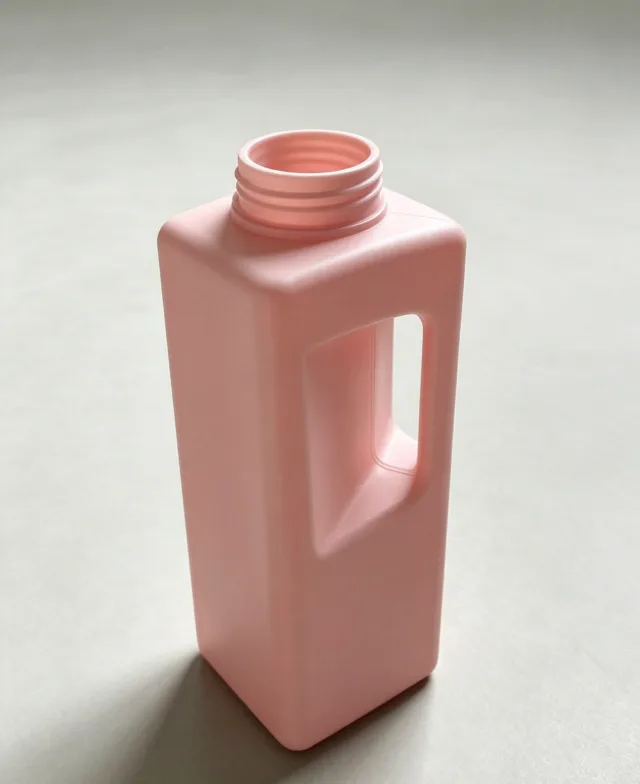 Rectangular Cut-Out Handle Bottle shown in supplied trial-sample imagery.