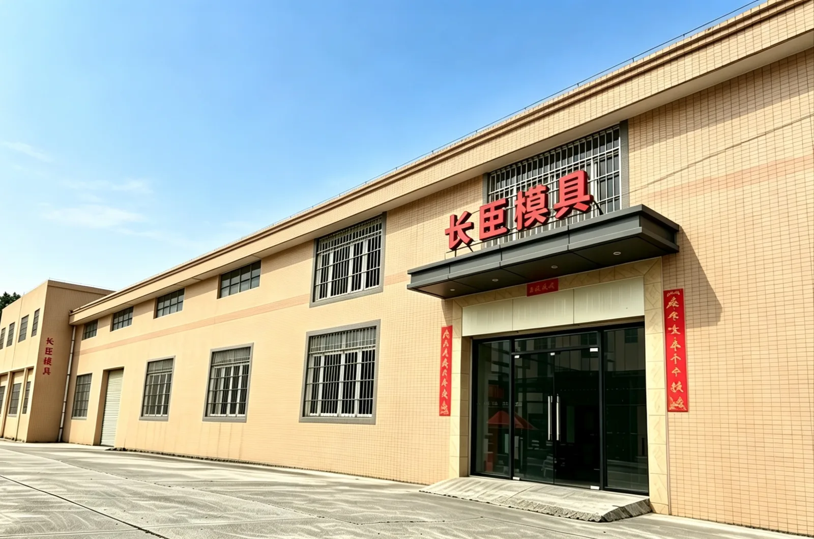 Exterior view of a building shown in the supplied company album.