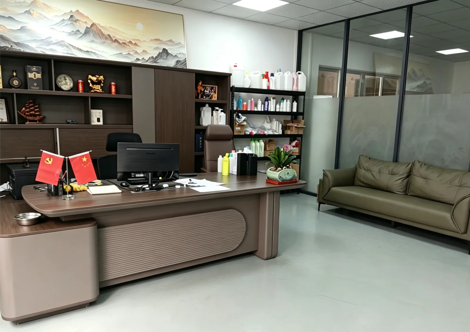 Office space shown in the supplied company album.