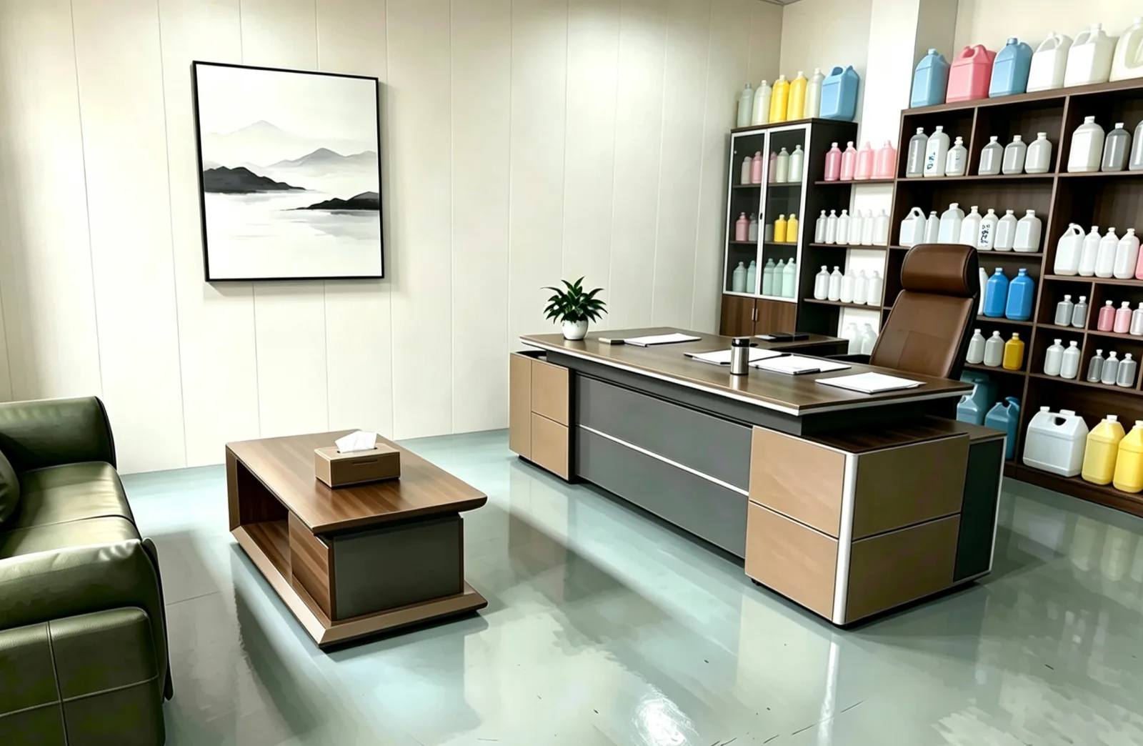 Sample-display area shown in the supplied company album.